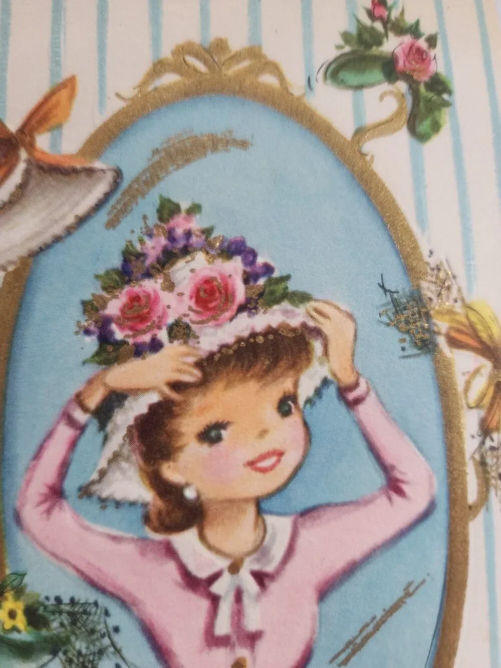 1950s Happy Birthday Vintage Greeting Card